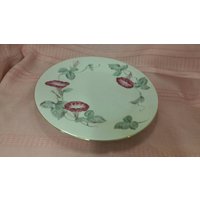 1940Er Noritake Morning Glory 30, 5 cm Dinner - Oder Chop-Teller Mit Goldrand Vintage Servierteller 1940Er Noritake Morning Glory 30, 5 cm Dinner - Oder Chop-Teller Mit Goldrand Vintage Servierteller von EastIdahoCompany