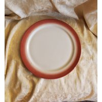 Dunkler Pfirsich Und Weiß, Jackson China, 12 Zoll Runde Servierplatte, Restaurantware, Langlebiges China von EastIdahoCompany