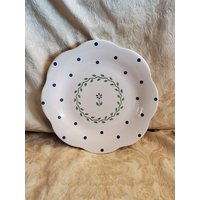 Pfaltzgraff, Cloverhill Floral, 20 cm Salat - Oder Kleiner Lunchteller, Blaue Blumen Grün & Creme Border, Alltagsgericht, Made in Usa von EastIdahoCompany