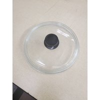 Pyrex, 9, 75-Zoll-Glas Mit Schwarzem Gummiknopf-Deckel, Vintage-Küchenwerkzeug von EastIdahoCompany
