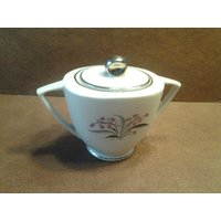 Sale Sammlerstück Princess China "Flair" Zuckerdose Mit Rosa Blumen Und Silber Design Sale Sammlerstück Princess China "Flair" Zuckerdose Mit Rosa Blumen Und Silber Design von EastIdahoCompany