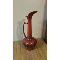 Seltene Funde Große Haeger Keramik Rost Roter Krug, Vase Oder Ewer Circa 1930Er 1940Er Jahre Vintage Home Decor von EastIdahoCompany