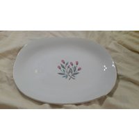Seltene Royalstone China Von Wedgwood & Company Große Ovale Servierplatte Mit Rosa Blumen Made in England Seltene Royalstone China Von Wedgwood & Company Große Ovale Servierplatte Mit Rosa Blumen Made in England von EastIdahoCompany