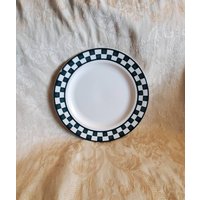 Seltener Fund, Nancy Calhoun, Country Küche, Karos Evergreen, 20 cm Salatteller, Ersatzteller, Made in Japan Seltener Fund, Nancy Calhoun, Country Küche, Karos Evergreen, 20 cm Salatteller, Ersatzteller, Made in Japan von EastIdahoCompany