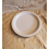 Syrakus China, Restaurant Stil, 20 cm Luncheon Servierplatte, Steingutschale, Retro-Stil Mit Geripptem Musterrand von EastIdahoCompany