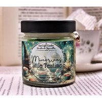 Kerze Minerva's Little Teatime , Handgemachte Sojawachskerze, Wizardcandle Handgemacht Kerze Minerva's Little Teatime , Handgemachte Sojawachskerze, Wizardcandle Handgemacht von EastLightCandlesShop