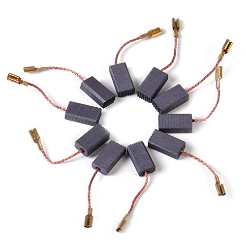 10pcs Kohlebürsten Kohlestifte Schleifkohlen Wiedereinbau passend für BOSCH GWS 580 GWS 850 C GWS 8-125 GWS 9-150CS GWS6-100 D11 von Eastar
