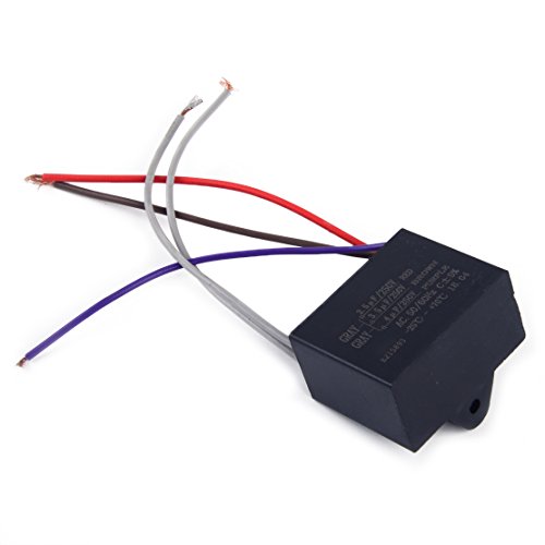 CBB61 Kondensator 2,5uF + 3,5uF + 4uF 5 Draht 250VAC Kondensator passend für Deckenventilator von Eastar