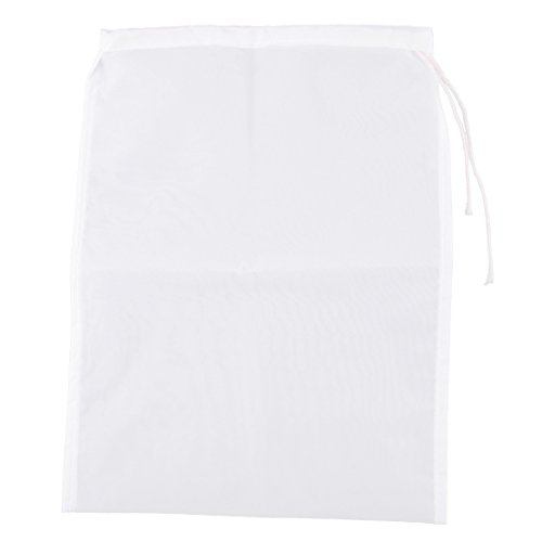 2 Stück 200 Grit Home Wine Brew Filter Wiederverwendbarer Sieb Sieb Siebmilch Tee Fruchtsaft Saft Mesh Filterbeutel Nylon von Eastar