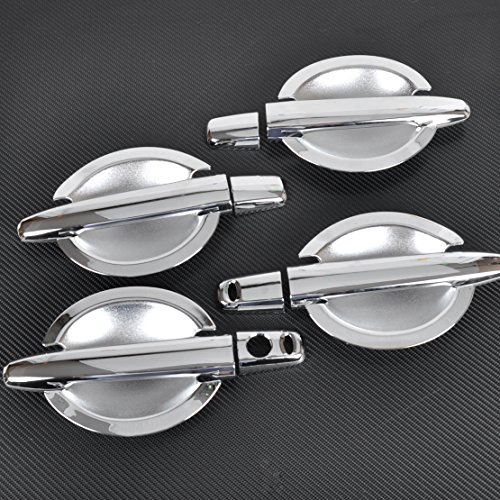 Eastar Chrom Türgriff Abdeckung Verkleidung + Cup Schüssel Combo für Mitsubishi Outlander Sport RVR 2011-2014 / Lancer 2008-2014 von Eastar