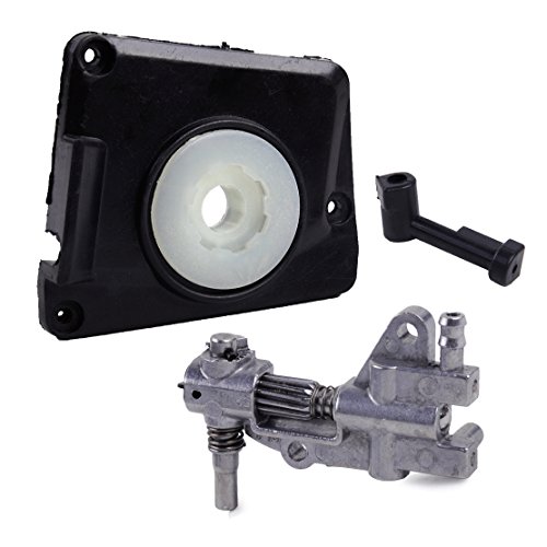 Ölpumpe & Deckel mit Rohr und Schnecke passend für Chinesisch 4500 5200 5200 45ccm 52ccm Kettensäge (Fulfilled by Seller) von Eastar