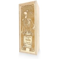 Halloween Weindose, Wiederverwendbares Party Geschenk, Gruselige Skelett Dekoration, Personalisierte Gravur Holzbox von EastcoastKrafters
