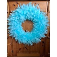 Federkranz Baby Blau Für Home Decor von EasterAtelier