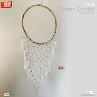 Boho Handgemachter Dekorativer Wandbehang Makramee Traumfänger von Easternada