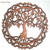 Handgeschnitzte Holzschnitzerei Skulptur Wand Raumdekoration Kunst Panel Kopfteil Dekor Yoga Baum Des Ife Handgeschnitzte Holzschnitzerei Skulptur Wand Raumdekoration Kunst Panel Kopfteil Dekor Yoga Baum Des Ife von Easternada