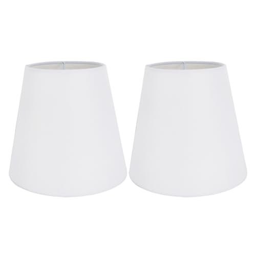Eastlion Lampenschirm 2er Pack 5.5"/Ø14cm E14 E27 Lampenschirm for Flachs Kerze Kronleuchter Wandleuchte Pendelleuchte Tischlampe,Weiß Eastlion Lampenschirm 2er Pack 5.5"/Ø14cm E14 E27 Lampenschirm for Flachs Kerze Kronleuchter Wandleuchte Pendelleuchte Tischlampe,Weiß von Eastlion