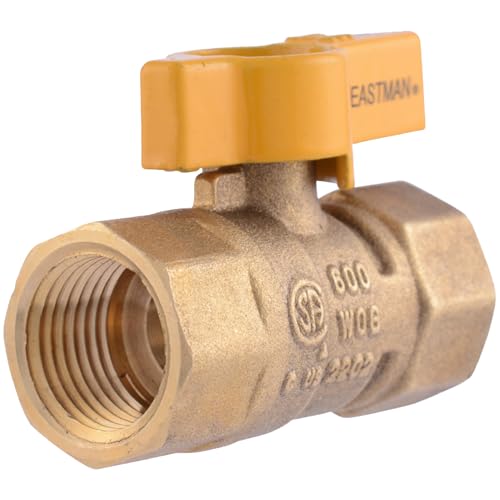 Eastman 1/2 Zoll FIP Gas-Kugelhahn, Messing-Anschlüsse und Armaturen für Erdgas und Flüssigpropan, 60009B Eastman 1/2 Zoll FIP Gas-Kugelhahn, Messing-Anschlüsse und Armaturen für Erdgas und Flüssigpropan, 60009B von Eastman