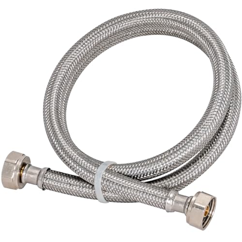 Eastman 48020 Flexibler Wasserhahn-Anschluss, geflochtene Edelstahl-Zuleitungsschlauchleitung, 1,27 cm FIP x 1,27 cm FIP von Eastman