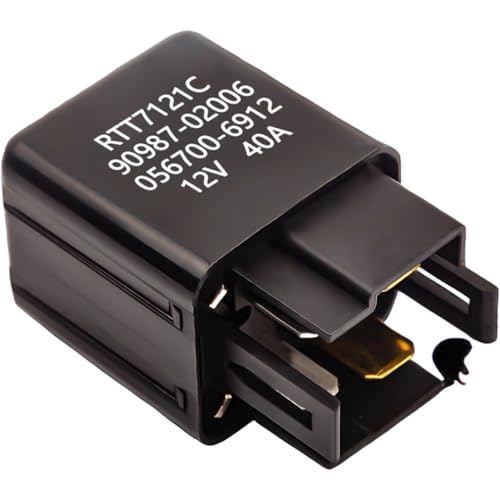 1 Stück RTT7121 12 V 40 A 4-poliges Kfz-Relais für Automobil-Stecker von Eastsplend