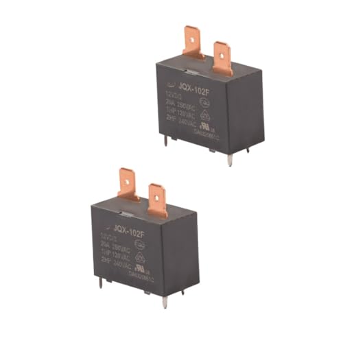 JQX-102F-12VDC 20A 4-polige Leistungsrelais (2 Stück) von Eastsplend