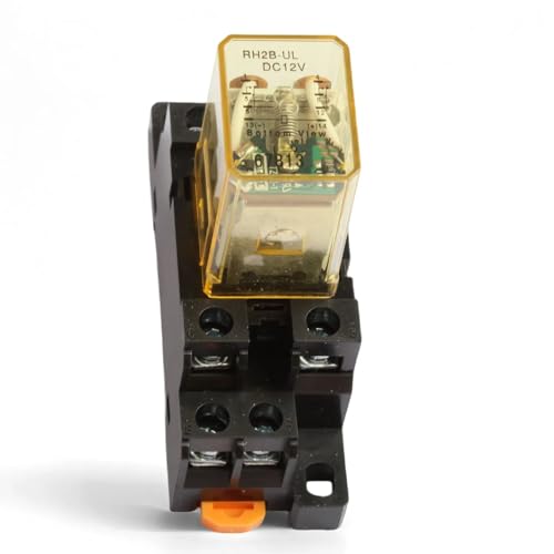 RH2B-U DC12V 8-poliges Relais mit Basis-Kit (1 Stück) von Eastsplend