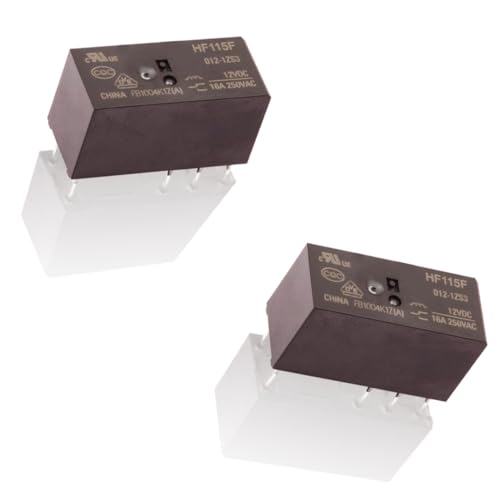 Relais JQX-115F HF115F-012-1ZS3, 8-polig, 16 A (12 V), 2 Stück von Eastsplend