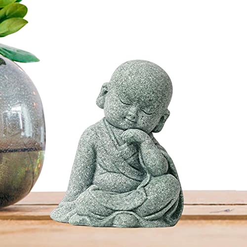 Eastuy Kleine Buddha-Statue | Kleiner Mönch Ornament für Kinder - Niedlicher Kongfu-Mönch aus Harz, Auto-Innenraumdekoration, Auto-Armaturenbrett-Ornament, Mönchsfigur, Statue für Autohaus Eastuy Kleine Buddha-Statue | Kleiner Mönch Ornament für Kinder - Niedlicher Kongfu-Mönch aus Harz, Auto-Innenraumdekoration, Auto-Armaturenbrett-Ornament, Mönchsfigur, Statue für Autohaus von Eastuy