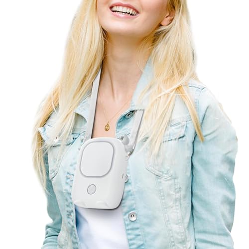 Eastuy Mini-USB-Lüfter, tragbarer Lüfterhals | Tragbarer persönlicher Ventilator mit USB-Aufladung | 3 Geschwindigkeiten einstellbar, tragbarer Nackenkühlventilator für Damen, Herren, Kinder, Mädchen von Eastuy