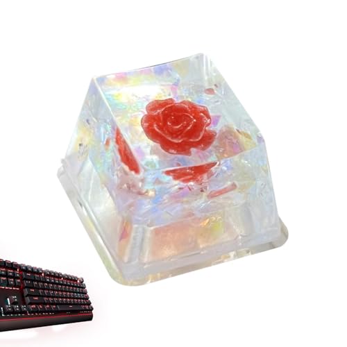 Eastuy Tastatur-Tastenkappen aus Harz,Tastenkappen aus Harz, Resin Camellia Schlüsselkappe, Ersatz, glänzt durch die durchscheinende R4-Tastenkappe, verbessertes Tipperlebnis für mechanische Eastuy Tastatur-Tastenkappen aus Harz,Tastenkappen aus Harz, Resin Camellia Schlüsselkappe, Ersatz, glänzt durch die durchscheinende R4-Tastenkappe, verbessertes Tipperlebnis für mechanische von Eastuy