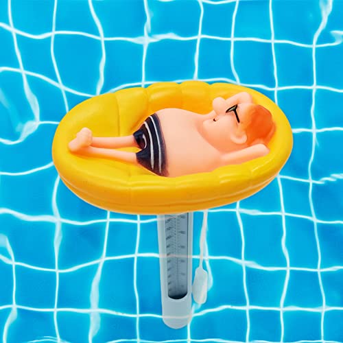 Schwimmende Poolthermometer Lustig Niedliche Form Große Langlebiges Thermometer Mit Schnur Für Schwimmbäder Spa von Eastuy