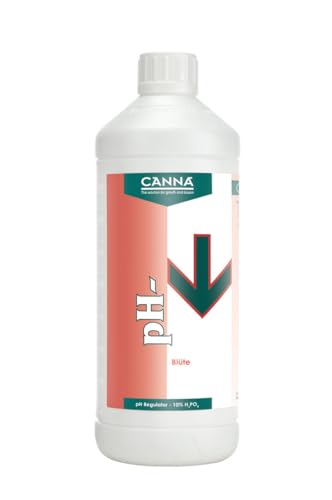 Canna pH- Blüte 10 % 1 L - pH-Regulator für die Blütephase - Zur Senkung des pH-Werts im Gießwasser – Für Hydrokultur, Indoor Grow & Garten - Hohe Konzentration, präzise Dosierung, einfache Anwendung von Easy Act