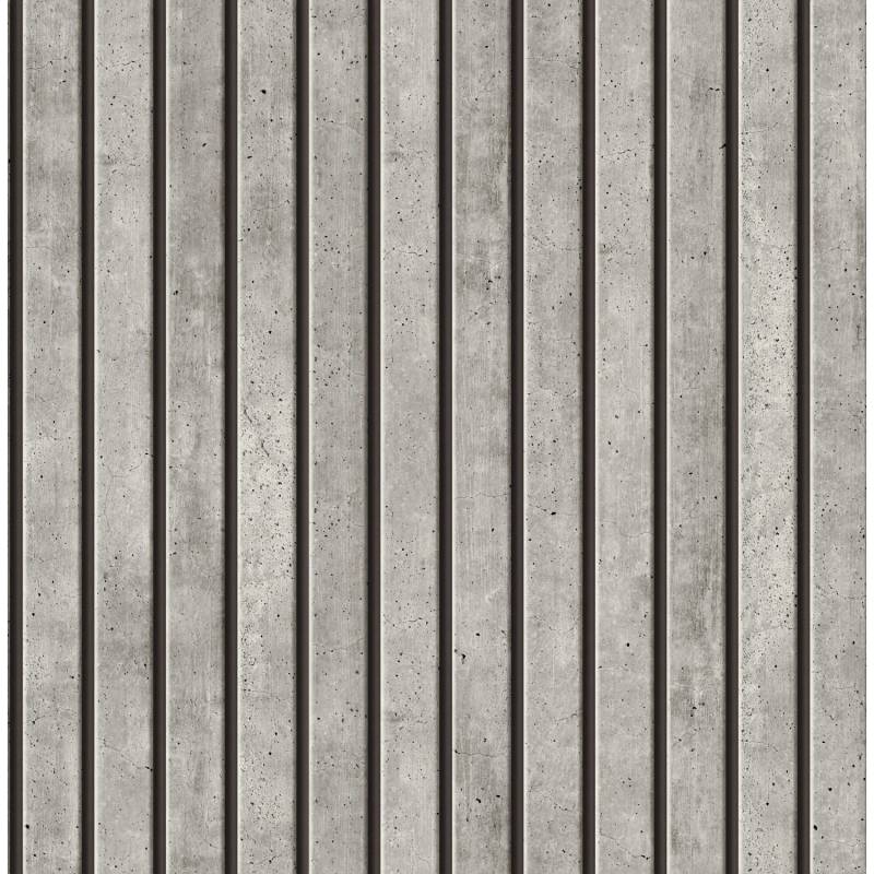 Easy Decor Vliestapete Beton 10 m x 52 cm Grau mit Streifen FSC® von Easy Decor