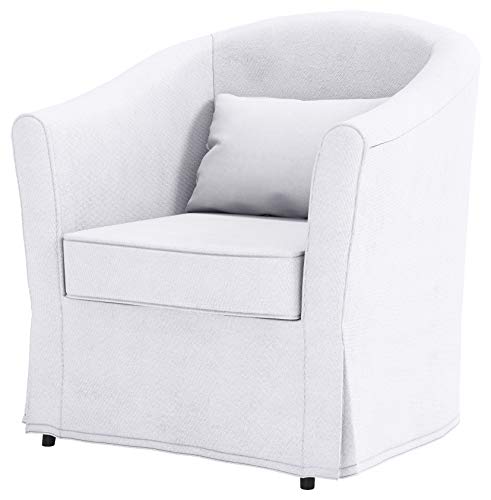 Easy Fit Cover Only! Ektorp Tullsta Chair Heavy Cotton Cover Replacement Only for IKEA Tullsta Armchair Sofa Slipcover (White-Cotton) von Easy Fit