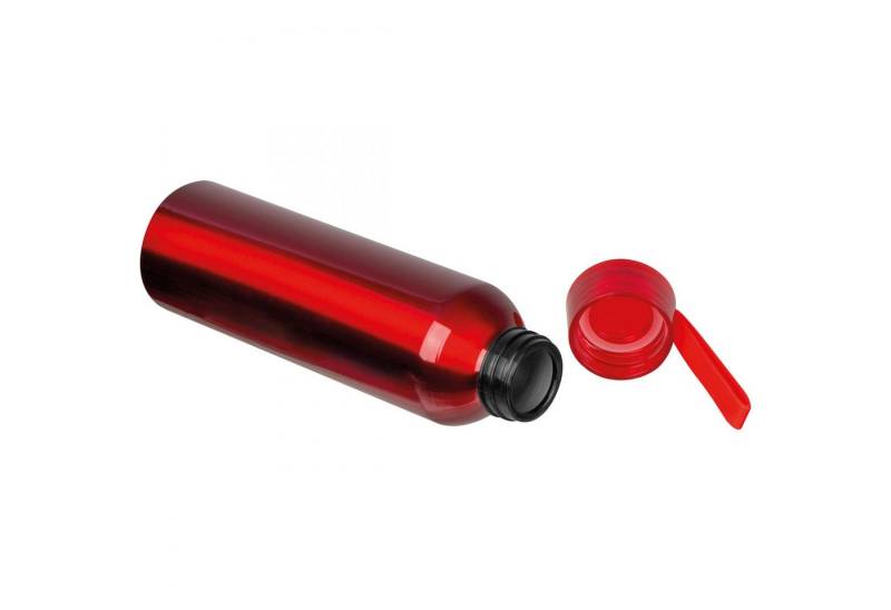 Easy Gifts Trinkflasche Recycelte Aluminium Trinkflasche mit Trageschlaufe / 600ml / Farbe: ro von Easy Gifts