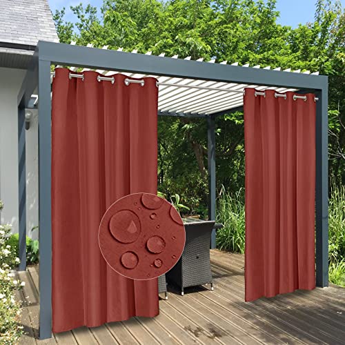 Easy-Going 100 % wasserdichte Outdoor-Vorhänge, winddicht, wetterfest, Veranda-Vorhänge, Premium-Dicke, Outdoor-Sichtschutz-Ösen für Terrasse, Pavillon und Pergola, 2 Paneele, 137,2 x 213,4 cm, Easy-Going 100 % wasserdichte Outdoor-Vorhänge, winddicht, wetterfest, Veranda-Vorhänge, Premium-Dicke, Outdoor-Sichtschutz-Ösen für Terrasse, Pavillon und Pergola, 2 Paneele, 137,2 x 213,4 cm, von Easy-Going