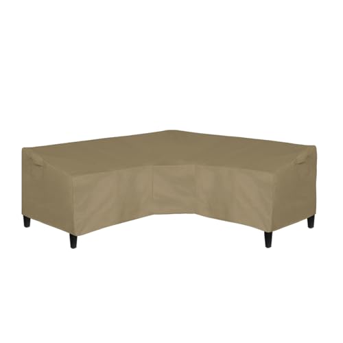 Easy-Going Patio V-förmiger Sofabezug für den Außenbereich, wasserdicht, strapazierfähig, Gartenmöbel-Abdeckung mit Lüftungsschlitzen, 226,1 cm L (auf jeder Seite) x 85,1 cm T x 78,7 cm H, Camel von Easy-Going