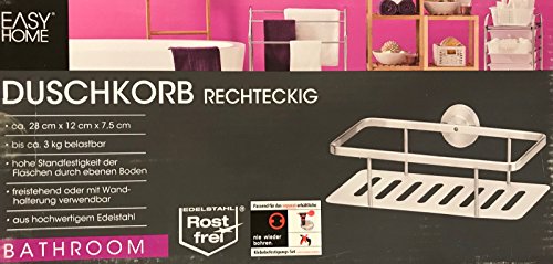 Easy Home Duschkorb Duschregal Duschablage Badregal Edelstahl (Silber, modern) von Easy Home