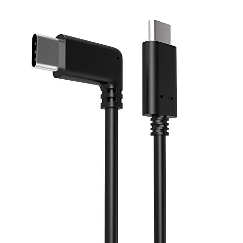 Easy Hood USB C Kabel 3M, USB C Ladekabel für Meta/Quest2 Link Zubehör, USB C auf USB C Kabel für VR-Geräte, Rechtwinkliger Typ-C Kabel 5Gbps Datenübertragung, 3A Schnellladekabel von Easy Hood