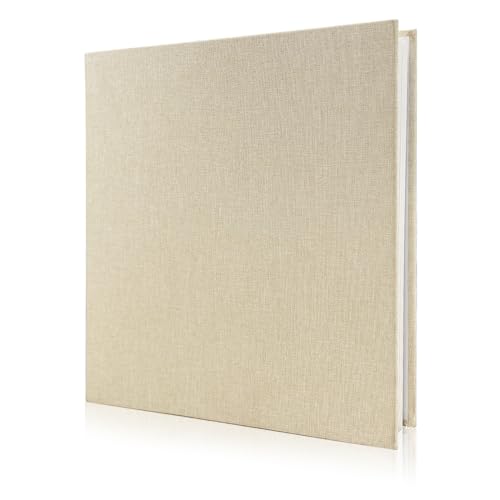 Fotoalbum zum Selbstgestalten, Scrapbook Photo Album Groß Fotoalbum Leinen 40 Seiten Postkartenalbum Baby Hochzeit Album,Beige Fotoalbum zum Selbstgestalten, Scrapbook Photo Album Groß Fotoalbum Leinen 40 Seiten Postkartenalbum Baby Hochzeit Album,Beige von Easy Hood