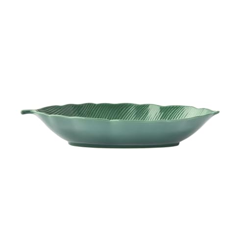 EASY LIFE Schale Blatt Porzellan 30 x 13 cm Tropical Leaves Green von Easy Life