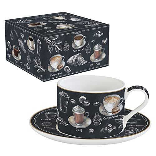 Easy Life Frühstücks-Set 24 cl aus Porzellan Barista von Easy Life