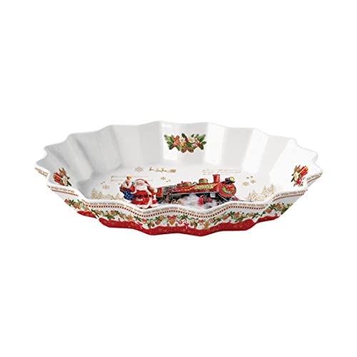 Easy Life Servierplatte, 30 x 20,5 cm, Porzellan, R1241#CHME, Rot von Easy Life
