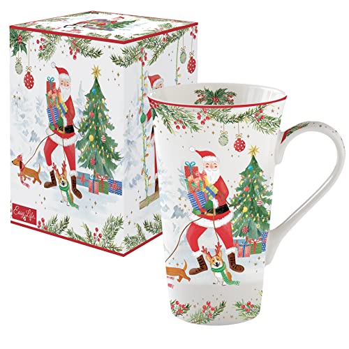 Easy Life Set mit 1 riesigen Tasse, 60 ml, Porzellan Joyful Santa von Easy Life