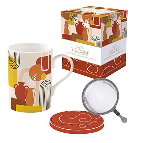 Easy Life Teebereiter 35 cl aus Porzellan mit Edelstahlfilter von Easy Life