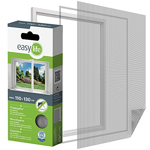Insektenschutz Fliegengitter 110 x 130 cm weiss Fenstergitter von Nutritrust