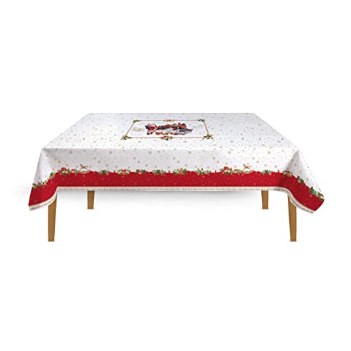 Tischdecke, 12 Personen, 145 x 250 cm, 100 % Baumwolle, in Geschenkbox von Easy Life