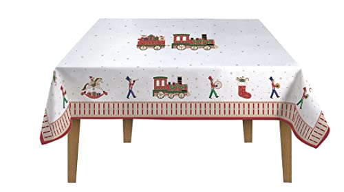 Tischdecke für 6 Personen, 145 x 180 cm, 100 % Baumwolle, Polar Express von Easy Life