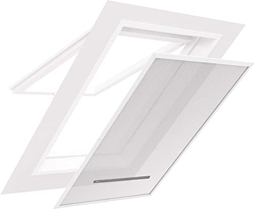 easy life Fliegengitter für Dachfenster 140 x 170 cm in weiß Eingriff mit Reißverschluss - auch in anthrazit wählbar von Easy Life