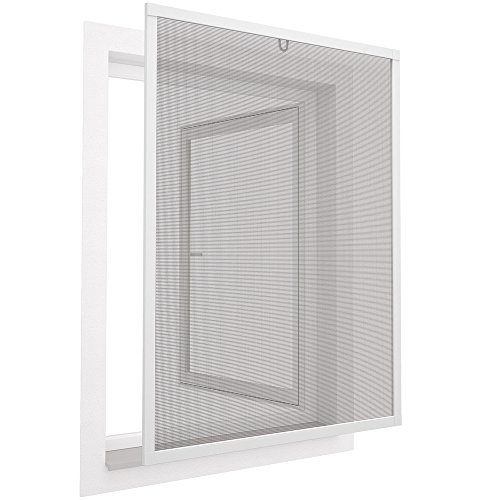 easy life Pollenschutz Alu Fenster ALLERGICpro 100 x 120 cm in Weiß Insektenschutz Fenster easyLINE Pollenschutzgitter und Fliegengitter von Nutritrust