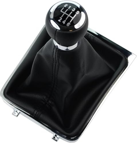 Easy Link Schaltsack Schaltmanschette Schaltknauf Schalthebel Gaiter Kit Schwarz 6 Gang Kompatibel mit VW Passat B6 2005-2012 3C0711113 von Easy Link